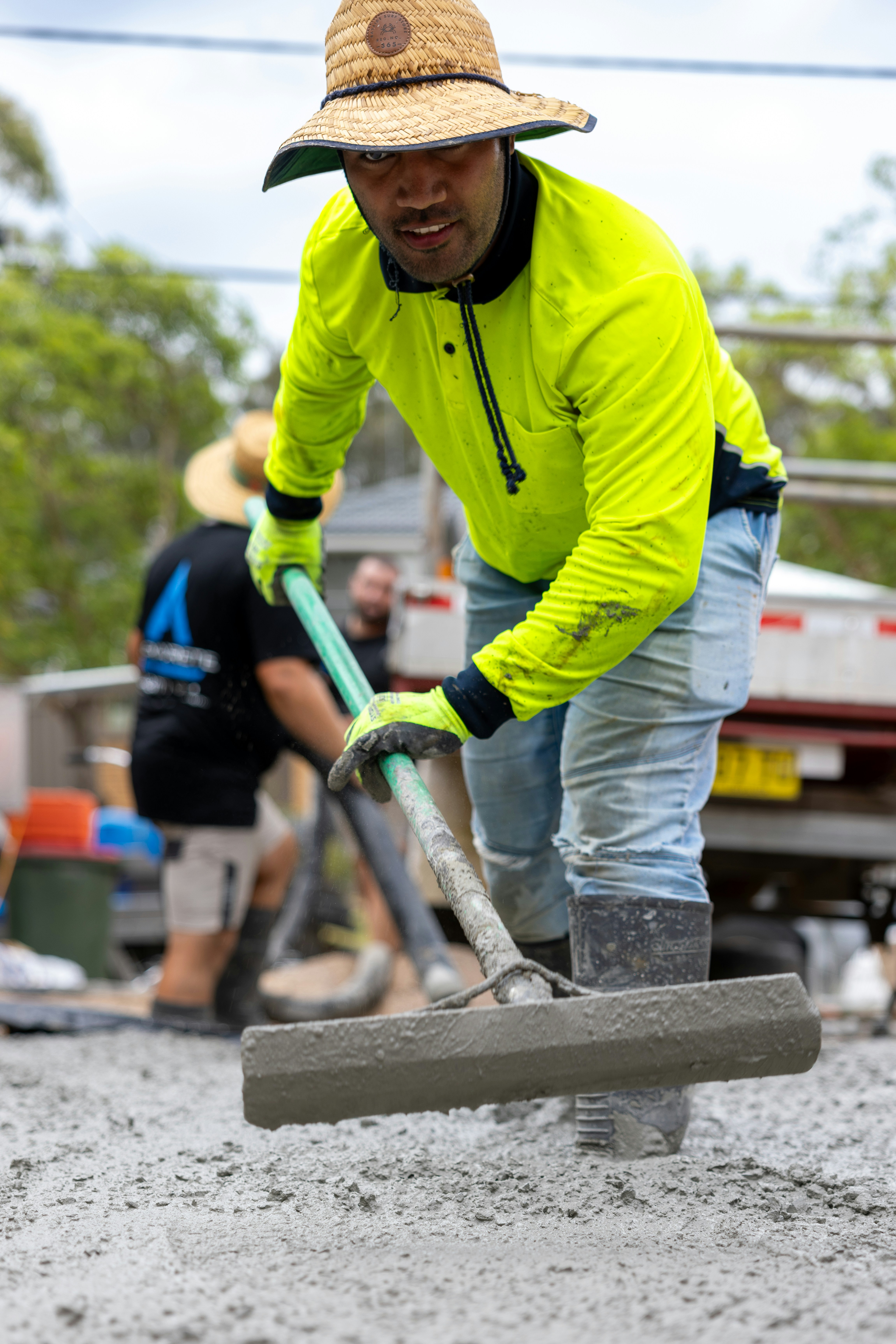 Concrete work example